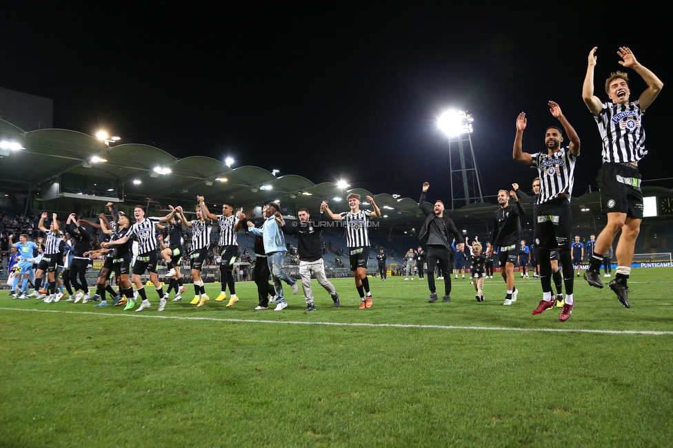 Sturm Graz - Altach
Oesterreichische Fussball Bundesliga, 4. Runde, SK Sturm Graz - SCR Altach, Stadion Liebenau Graz, 13.08.2022. 

Foto zeigt die Mannschaft von Sturm
