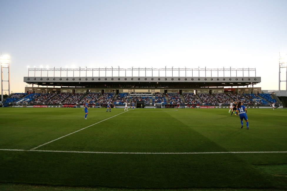 Real Madrid - Sturm Damen
UEFA Champions League Qualifikation, 1. Runde, Real Madrid CF Femenino - SK Sturm Graz Damen, Estadio Alfredo Di Stefano Madrid, 18.08.2022. 

Foto zeigt das Estadio Alfredo Di Stefano Madrid
