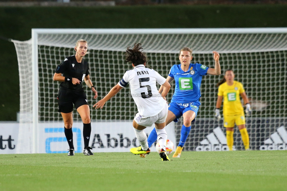 Real Madrid - Sturm Damen
UEFA Champions League Qualifikation, 1. Runde, Real Madrid CF Femenino - SK Sturm Graz Damen, Estadio Alfredo Di Stefano Madrid, 18.08.2022. 

Foto zeigt Sophie Maierhofer (Sturm Damen)
