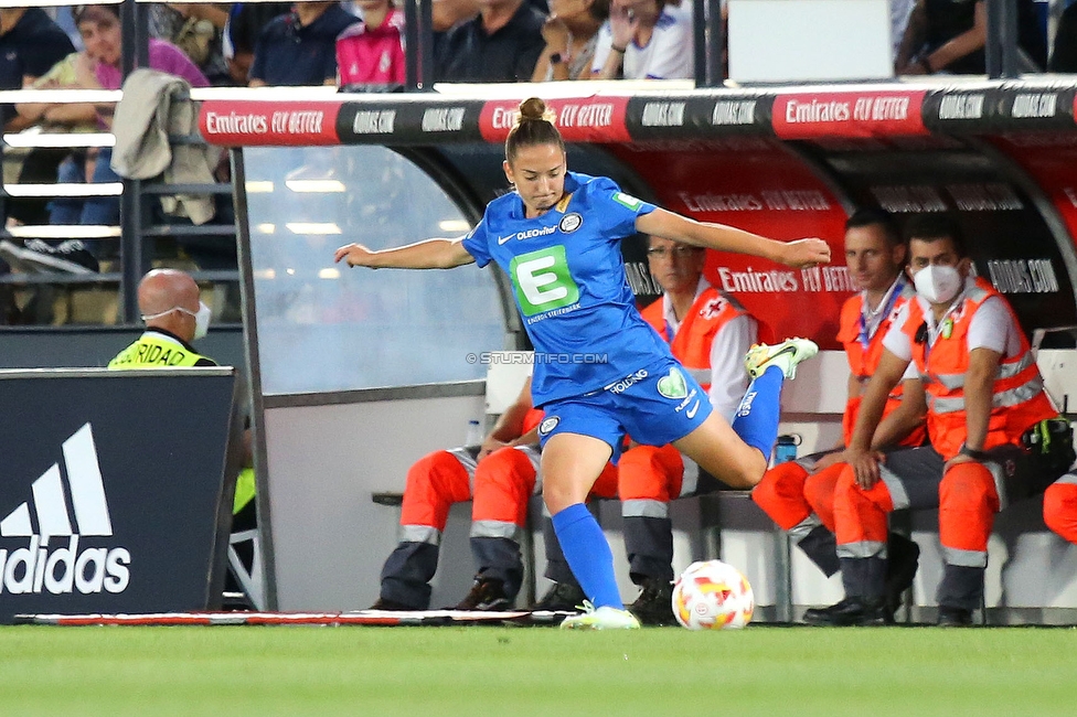 Real Madrid - Sturm Damen
UEFA Champions League Qualifikation, 1. Runde, Real Madrid CF Femenino - SK Sturm Graz Damen, Estadio Alfredo Di Stefano Madrid, 18.08.2022. 

Foto zeigt Michela Croatto (Sturm Damen)
