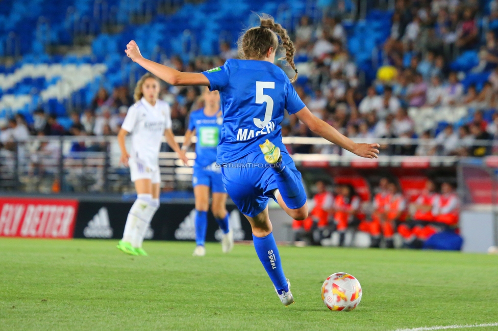 Real Madrid - Sturm Damen
UEFA Champions League Qualifikation, 1. Runde, Real Madrid CF Femenino - SK Sturm Graz Damen, Estadio Alfredo Di Stefano Madrid, 18.08.2022. 

Foto zeigt Julia Magerl (Sturm Damen)
