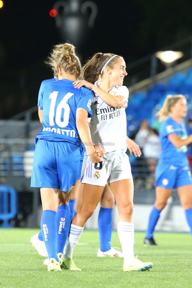 Real Madrid - Sturm Damen
UEFA Champions League Qualifikation, 1. Runde, Real Madrid CF Femenino - SK Sturm Graz Damen, Estadio Alfredo Di Stefano Madrid, 18.08.2022. 

Foto zeigt Michela Croatto (Sturm Damen)
