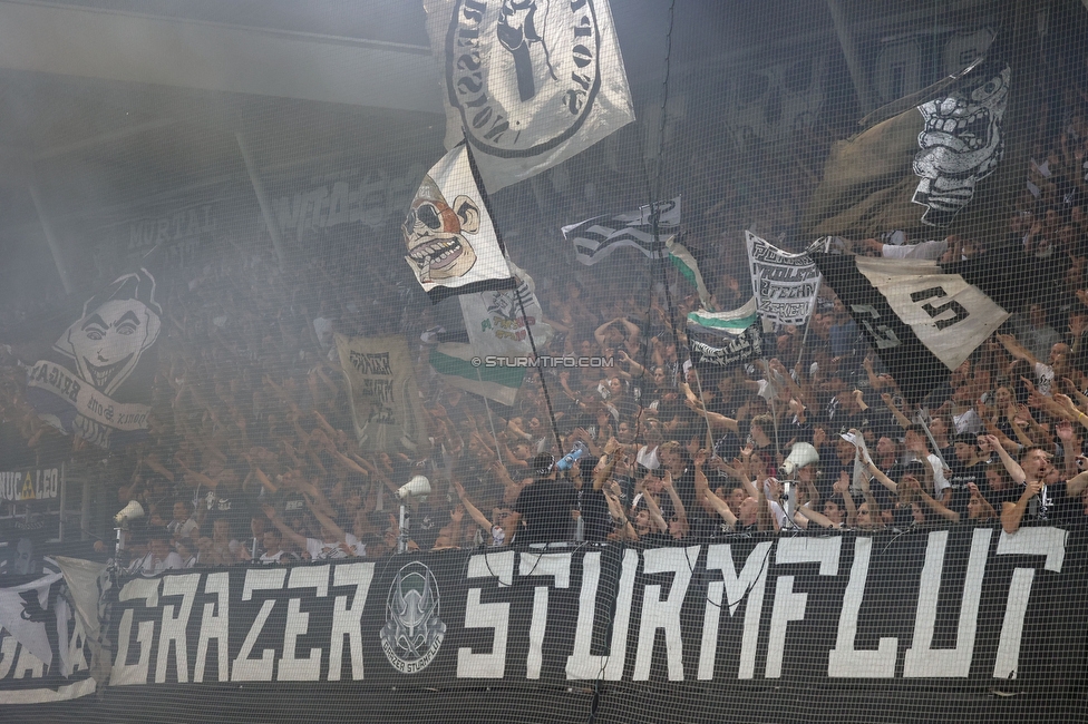 Sturm Graz - LASK
Oesterreichische Fussball Bundesliga, 5. Runde, SK Sturm Graz - LASK, Stadion Liebenau Graz, 20.08.2022. 

Foto zeigt Fans von Sturm
Schlüsselwörter: sturmflut