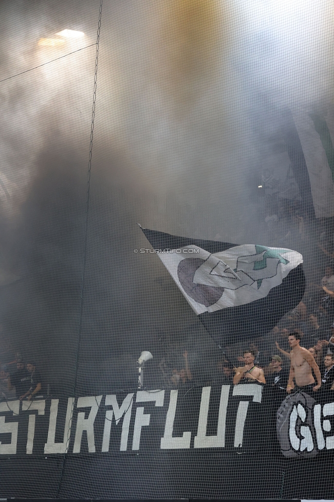 Sturm Graz - LASK
Oesterreichische Fussball Bundesliga, 5. Runde, SK Sturm Graz - LASK, Stadion Liebenau Graz, 20.08.2022. 

Foto zeigt Fans von Sturm
Schlüsselwörter: sturmflut pyrotechnik