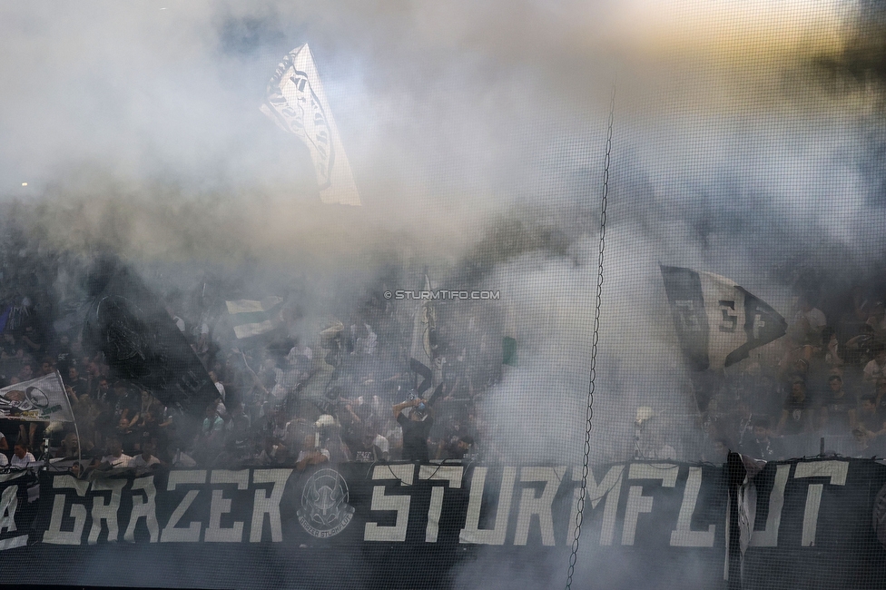 Sturm Graz - LASK
Oesterreichische Fussball Bundesliga, 5. Runde, SK Sturm Graz - LASK, Stadion Liebenau Graz, 20.08.2022. 

Foto zeigt Fans von Sturm
Schlüsselwörter: sturmflut pyrotechnik