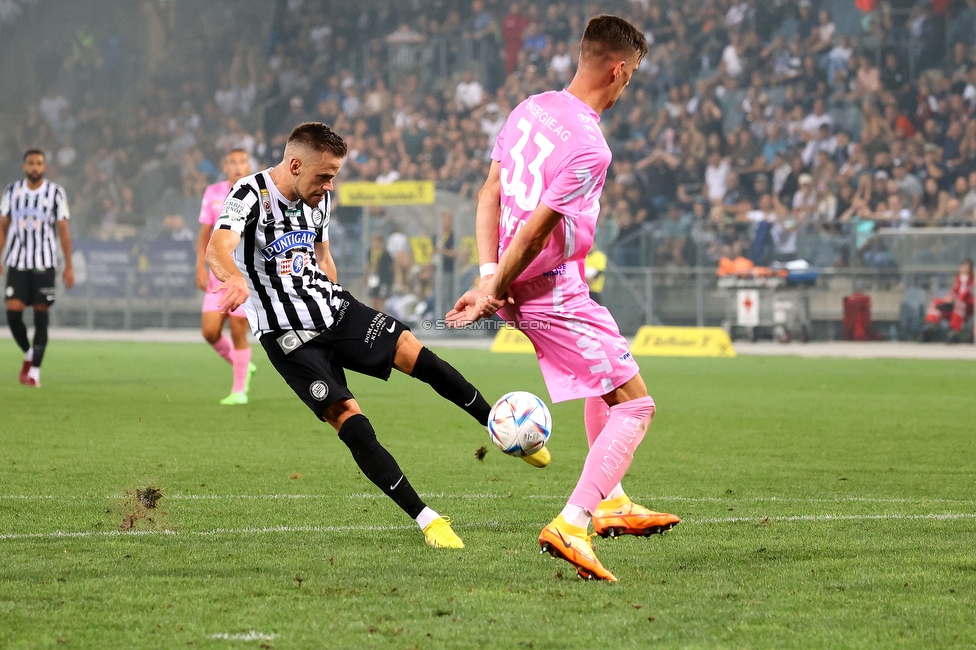 Sturm Graz - LASK
Oesterreichische Fussball Bundesliga, 5. Runde, SK Sturm Graz - LASK, Stadion Liebenau Graz, 20.08.2022. 

Foto zeigt Tomi Horvat (Sturm)
