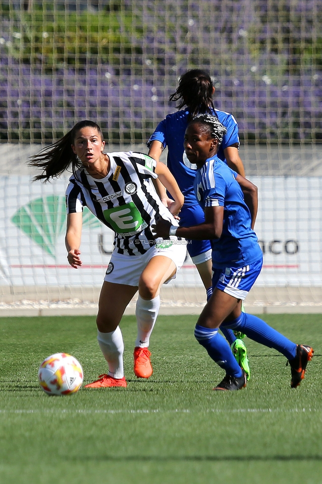 Sturm Damen - Tomiris-Turan
UEFA Champions League Qualifikation, 1. Runde, SK Sturm Graz Damen -  FC Tomiris-Turan, Estadio Alfredo Di Stefano Madrid, 21.08.2022. 

Foto zeigt Anna Malle (Sturm Damen)
