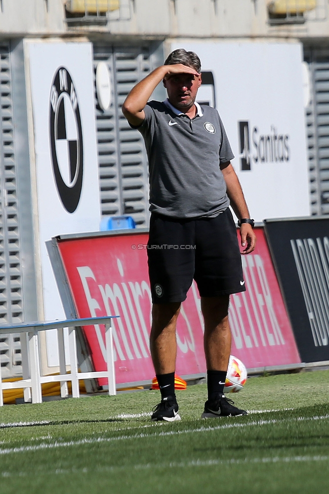 Sturm Damen - Tomiris-Turan
UEFA Champions League Qualifikation, 1. Runde, SK Sturm Graz Damen -  FC Tomiris-Turan, Estadio Alfredo Di Stefano Madrid, 21.08.2022. 

Foto zeigt Christian Lang (Cheftrainer Sturm Damen)
