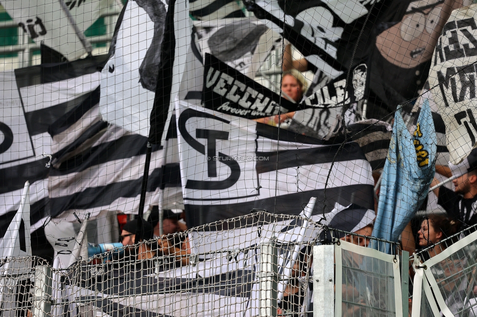 Rapid Wien - Sturm Graz
Oesterreichische Fussball Bundesliga, 6. Runde, SK Rapid Wien - SK Sturm Graz, Weststadion Wien, 28.08.2022. 

Foto zeigt Fans von Sturm
