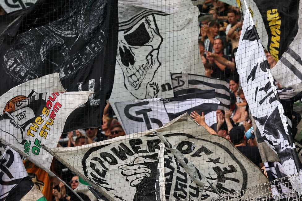 Rapid Wien - Sturm Graz
Oesterreichische Fussball Bundesliga, 6. Runde, SK Rapid Wien - SK Sturm Graz, Weststadion Wien, 28.08.2022. 

Foto zeigt Fans von Sturm
