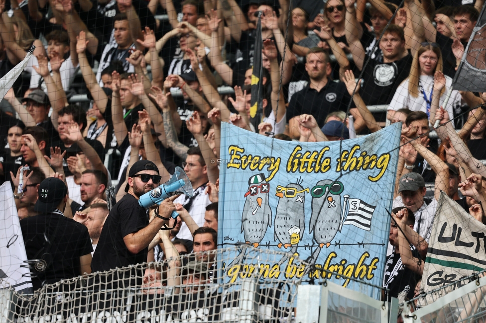 Rapid Wien - Sturm Graz
Oesterreichische Fussball Bundesliga, 6. Runde, SK Rapid Wien - SK Sturm Graz, Weststadion Wien, 28.08.2022. 

Foto zeigt Fans von Sturm
Schlüsselwörter: sturmflut