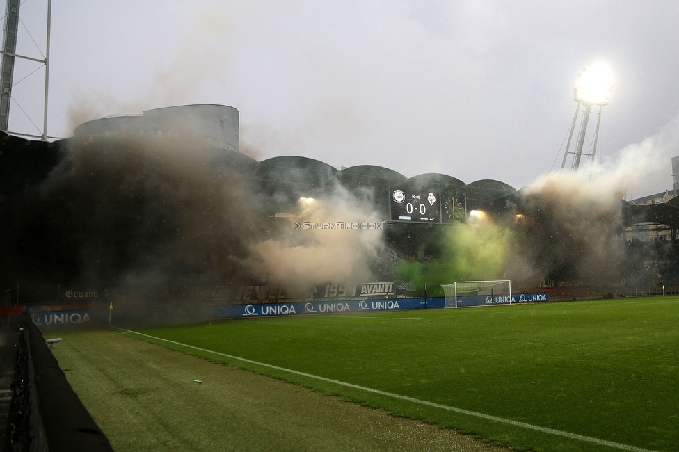 Sturm Graz - Austria Salzburg
OEFB Cup, 2. Runde, SK Sturm Graz - SV Austria Salzburg, Stadion Liebenau Graz, 29.08.2022. 

Foto zeigt Fans von Sturm mit einer Choreografie
Schlüsselwörter: pyrotechnik