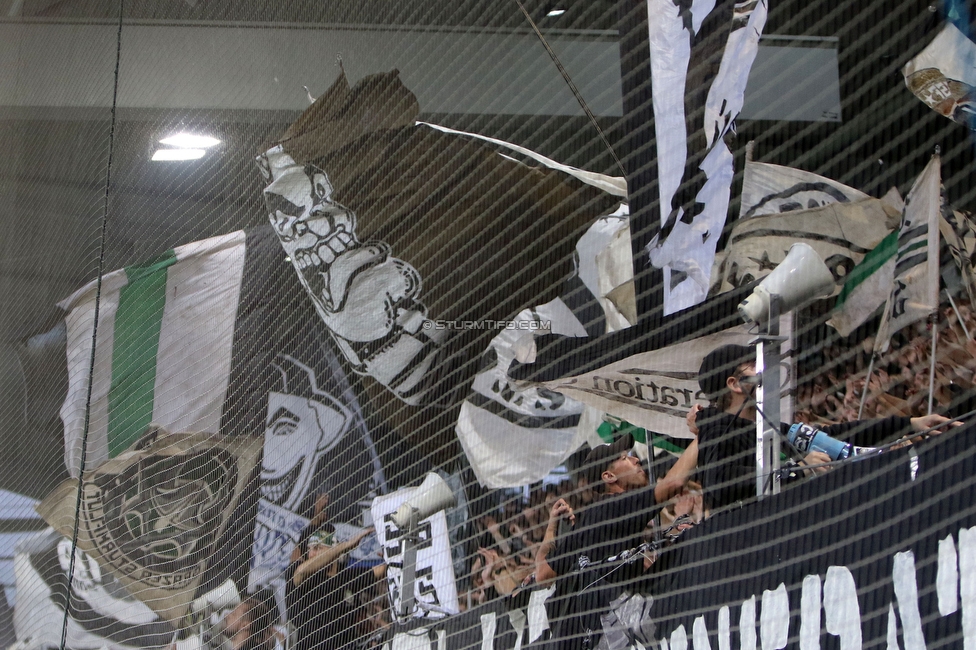 Sturm Graz - Austria Salzburg
OEFB Cup, 2. Runde, SK Sturm Graz - SV Austria Salzburg, Stadion Liebenau Graz, 29.08.2022. 

Foto zeigt Fans von Sturm
