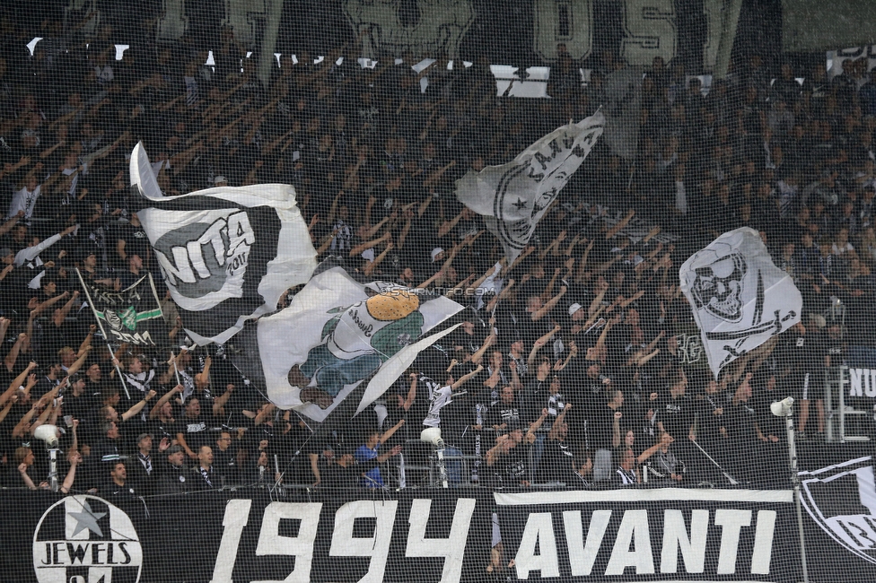 Sturm Graz - Austria Salzburg
OEFB Cup, 2. Runde, SK Sturm Graz - SV Austria Salzburg, Stadion Liebenau Graz, 29.08.2022. 

Foto zeigt Fans von Sturm
