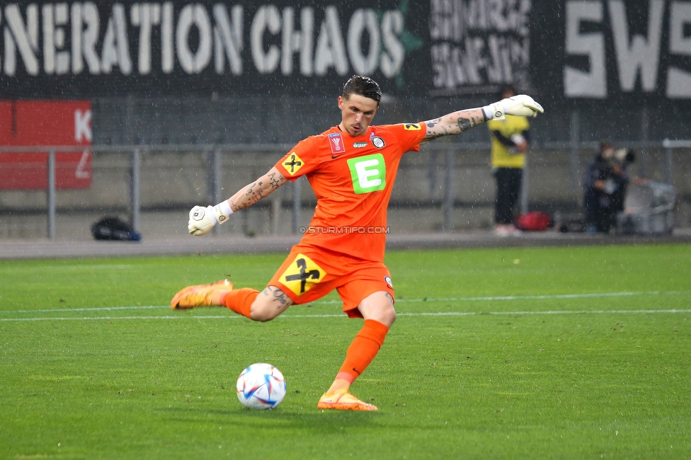 Sturm Graz - Austria Salzburg
OEFB Cup, 2. Runde, SK Sturm Graz - SV Austria Salzburg, Stadion Liebenau Graz, 29.08.2022. 

Foto zeigt Tobias Schuetzenauer (Sturm)
