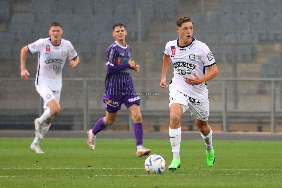 Sturm Graz - Austria Salzburg
OEFB Cup, 2. Runde, SK Sturm Graz - SV Austria Salzburg, Stadion Liebenau Graz, 29.08.2022. 

Foto zeigt Alexander Prass (Sturm)
