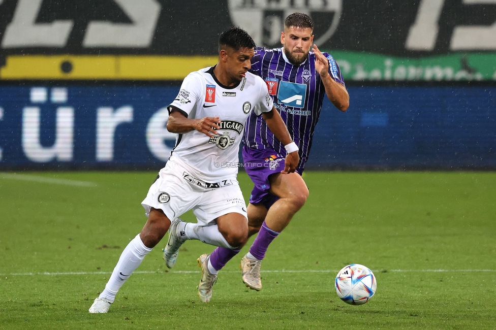 Sturm Graz - Austria Salzburg
OEFB Cup, 2. Runde, SK Sturm Graz - SV Austria Salzburg, Stadion Liebenau Graz, 29.08.2022. 

Foto zeigt Manprit Sarkaria (Sturm)
