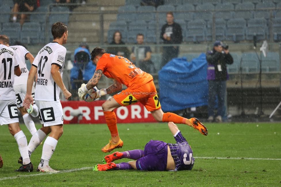 Sturm Graz - Austria Salzburg
OEFB Cup, 2. Runde, SK Sturm Graz - SV Austria Salzburg, Stadion Liebenau Graz, 29.08.2022. 

Foto zeigt Tobias Schuetzenauer (Sturm)
