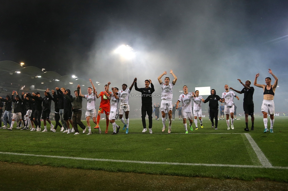 Sturm Graz - Austria Salzburg
OEFB Cup, 2. Runde, SK Sturm Graz - SV Austria Salzburg, Stadion Liebenau Graz, 29.08.2022. 

Foto zeigt die Mannschaft von Sturm
Schlüsselwörter: jubel