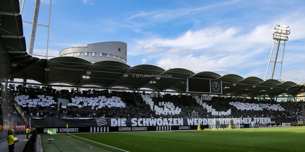 Sturm Graz - Hartberg
Oesterreichische Fussball Bundesliga, 7. Runde, SK Sturm Graz - TSV Hartberg, Stadion Liebenau Graz, 03.09.2022. 

Foto zeigt Fans von Sturm mit einer Choreografie
Schlüsselwörter: generationchaos