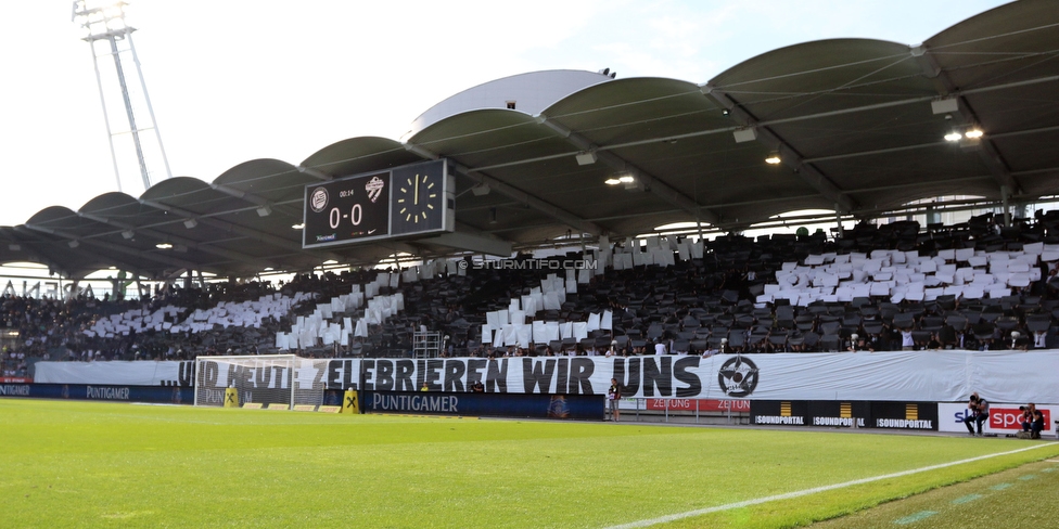 Sturm Graz - Hartberg
Oesterreichische Fussball Bundesliga, 7. Runde, SK Sturm Graz - TSV Hartberg, Stadion Liebenau Graz, 03.09.2022. 

Foto zeigt Fans von Sturm mit einer Choreografie
Schlüsselwörter: generationchaos