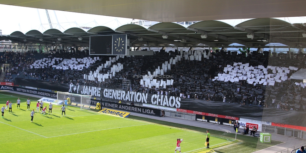 Sturm Graz - Hartberg
Oesterreichische Fussball Bundesliga, 7. Runde, SK Sturm Graz - TSV Hartberg, Stadion Liebenau Graz, 03.09.2022. 

Foto zeigt Fans von Sturm
