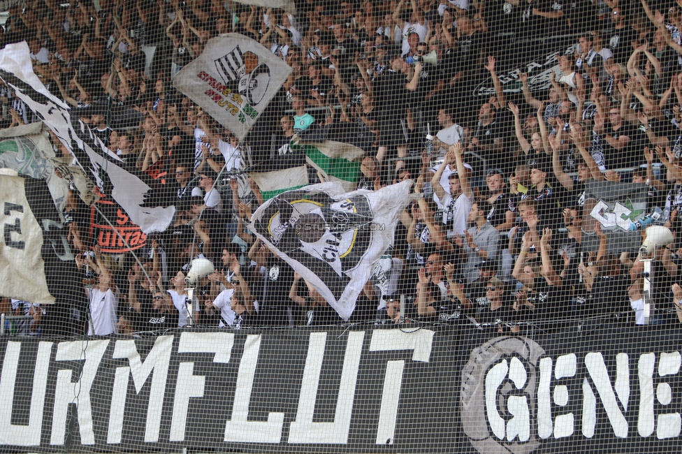 Sturm Graz - Hartberg
Oesterreichische Fussball Bundesliga, 7. Runde, SK Sturm Graz - TSV Hartberg, Stadion Liebenau Graz, 03.09.2022. 

Foto zeigt Fans von Sturm
Schlüsselwörter: generationchaos