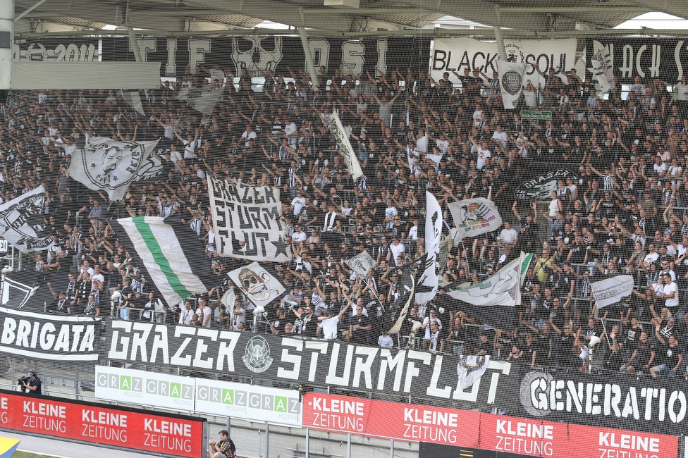 Sturm Graz - Hartberg
Oesterreichische Fussball Bundesliga, 7. Runde, SK Sturm Graz - TSV Hartberg, Stadion Liebenau Graz, 03.09.2022. 

Foto zeigt Fans von Sturm
Schlüsselwörter: sturmflut