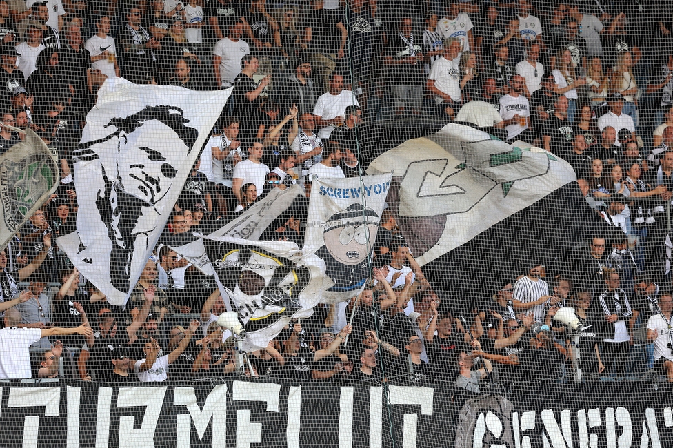 Sturm Graz - Hartberg
Oesterreichische Fussball Bundesliga, 7. Runde, SK Sturm Graz - TSV Hartberg, Stadion Liebenau Graz, 03.09.2022. 

Foto zeigt Fans von Sturm
Schlüsselwörter: sturmflut