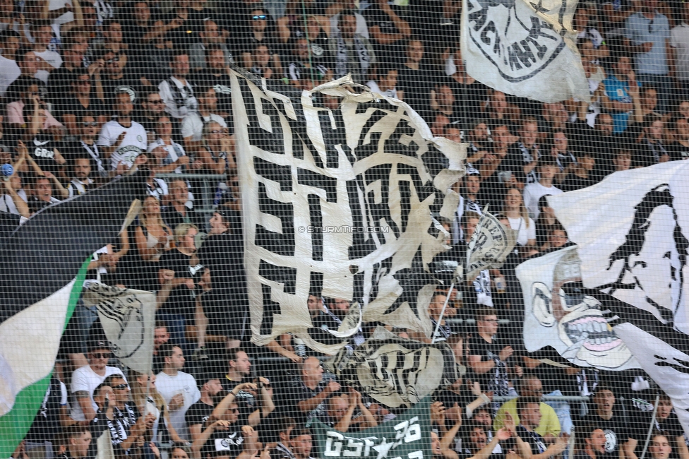 Sturm Graz - Hartberg
Oesterreichische Fussball Bundesliga, 7. Runde, SK Sturm Graz - TSV Hartberg, Stadion Liebenau Graz, 03.09.2022. 

Foto zeigt Fans von Sturm
Schlüsselwörter: sturmflut