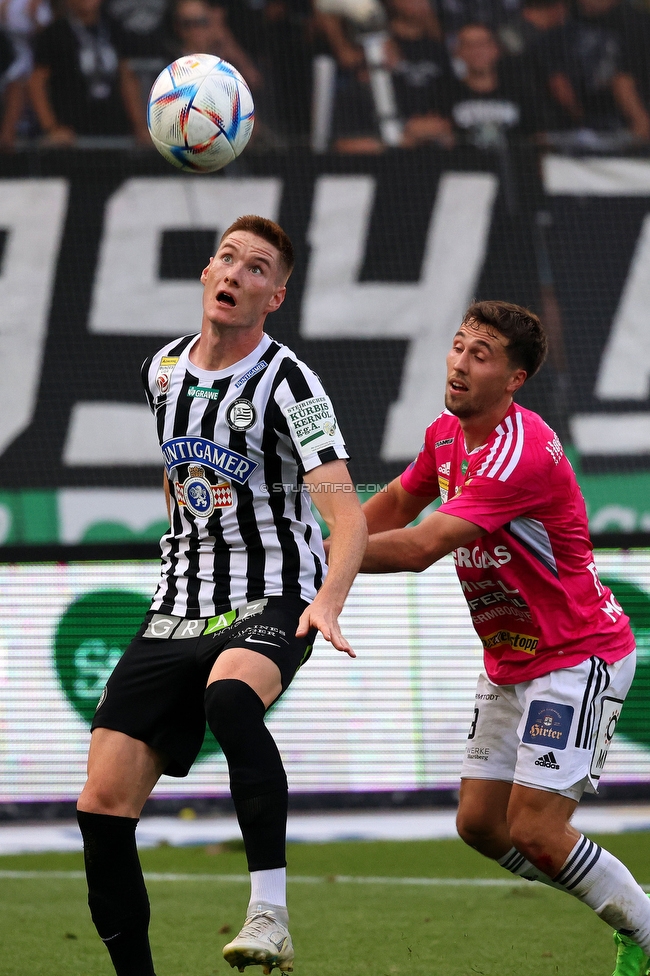 Sturm Graz - Hartberg
Oesterreichische Fussball Bundesliga, 7. Runde, SK Sturm Graz - TSV Hartberg, Stadion Liebenau Graz, 03.09.2022. 

Foto zeigt David Schnegg (Sturm)
