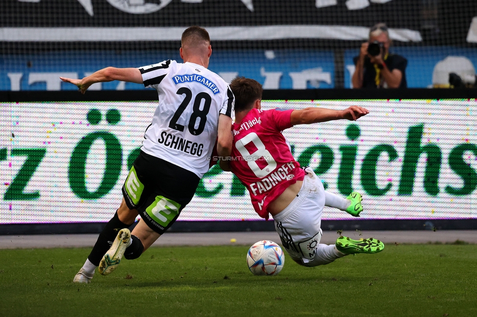 Sturm Graz - Hartberg
Oesterreichische Fussball Bundesliga, 7. Runde, SK Sturm Graz - TSV Hartberg, Stadion Liebenau Graz, 03.09.2022. 

Foto zeigt David Schnegg (Sturm)
