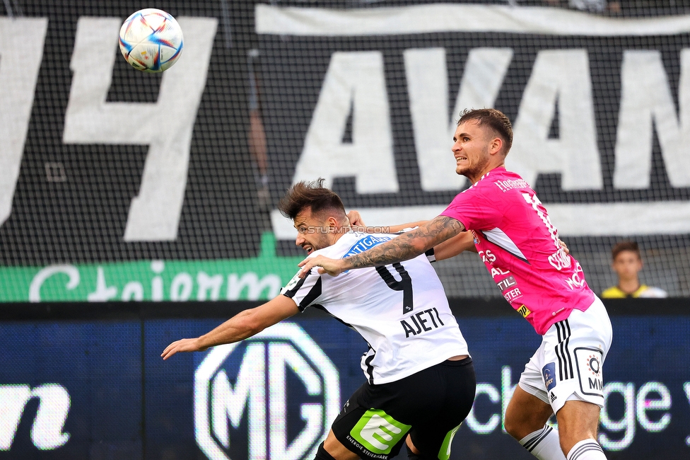 Sturm Graz - Hartberg
Oesterreichische Fussball Bundesliga, 7. Runde, SK Sturm Graz - TSV Hartberg, Stadion Liebenau Graz, 03.09.2022. 

Foto zeigt Albian Ajeti (Sturm)
