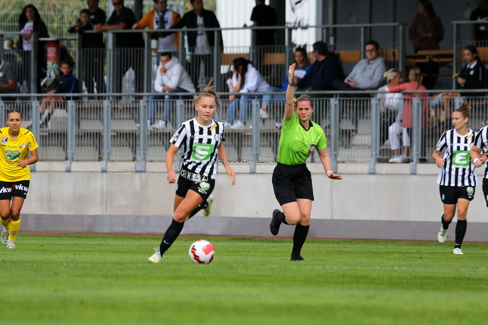 Sturm Damen - Altach/Vorderland
OEFB Frauen Bundesliga, 2. Runde, SK Sturm Graz Damen - SCR Altach / FFC Vorderland, Trainingszentrum Messendorf, 11.09.2022. 

Foto zeigt Anna Maria Wirnsberger (Sturm Damen)
