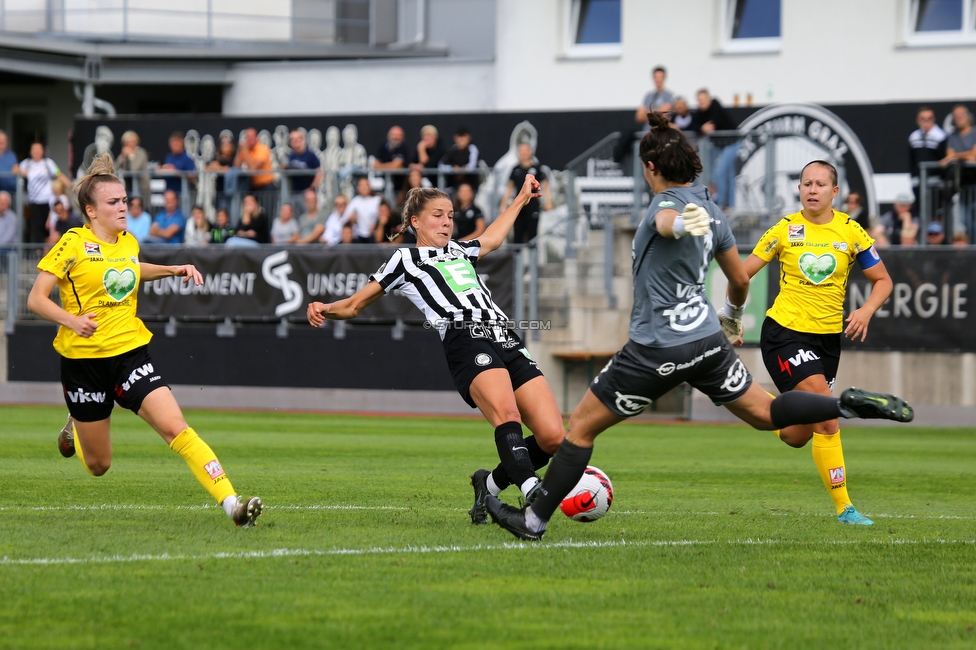 Sturm Damen - Altach/Vorderland
OEFB Frauen Bundesliga, 2. Runde, SK Sturm Graz Damen - SCR Altach / FFC Vorderland, Trainingszentrum Messendorf, 11.09.2022. 

Foto zeigt Sophia Bertolo (Sturm Damen)
