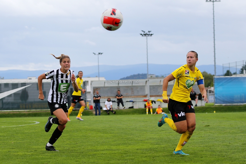 Sturm Damen - Altach/Vorderland
OEFB Frauen Bundesliga, 2. Runde, SK Sturm Graz Damen - SCR Altach / FFC Vorderland, Trainingszentrum Messendorf, 11.09.2022. 

Foto zeigt Sophia Bertolo (Sturm Damen)
