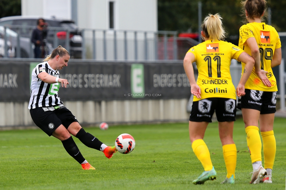 Sturm Damen - Altach/Vorderland
OEFB Frauen Bundesliga, 2. Runde, SK Sturm Graz Damen - SCR Altach / FFC Vorderland, Trainingszentrum Messendorf, 11.09.2022. 

Foto zeigt Julia Matuschewski (Sturm Damen)
