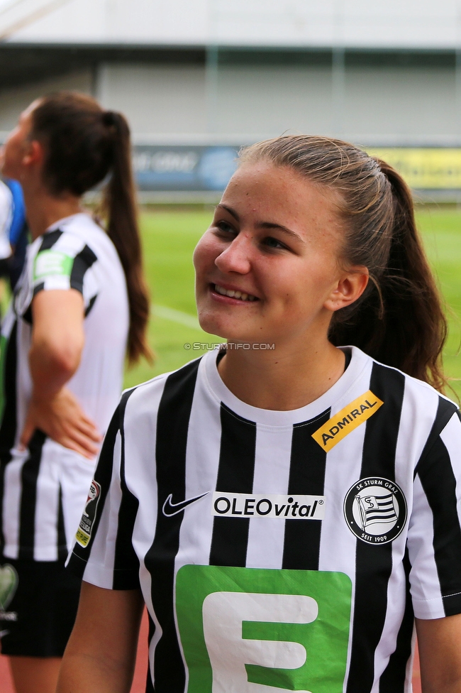 Sturm Damen - Altach/Vorderland
OEFB Frauen Bundesliga, 2. Runde, SK Sturm Graz Damen - SCR Altach / FFC Vorderland, Trainingszentrum Messendorf, 11.09.2022. 

Foto zeigt Annabel Schasching (Sturm Damen)
