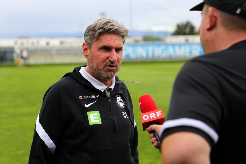 Sturm Damen - Altach/Vorderland
OEFB Frauen Bundesliga, 2. Runde, SK Sturm Graz Damen - SCR Altach / FFC Vorderland, Trainingszentrum Messendorf, 11.09.2022. 

Foto zeigt Christian Lang (Cheftrainer Sturm Damen)
