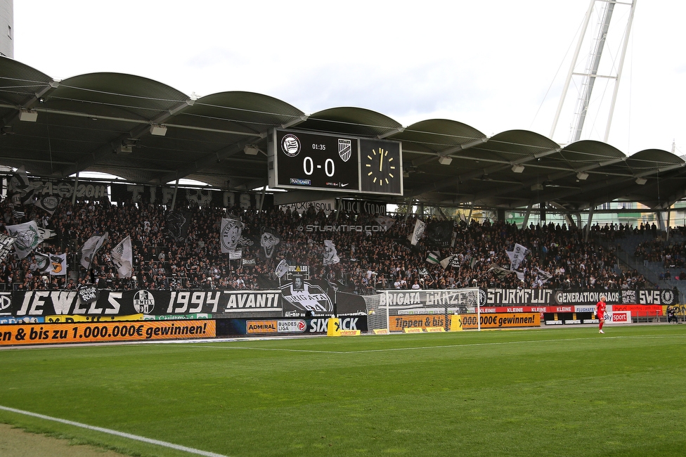 Sturm Graz - Austria Lustenau
Oesterreichische Fussball Bundesliga, 9. Runde, SK Sturm Graz - SC Austria Lustenau, Stadion Liebenau Graz, 18.09.2022. 

Foto zeigt Fans von Sturm
