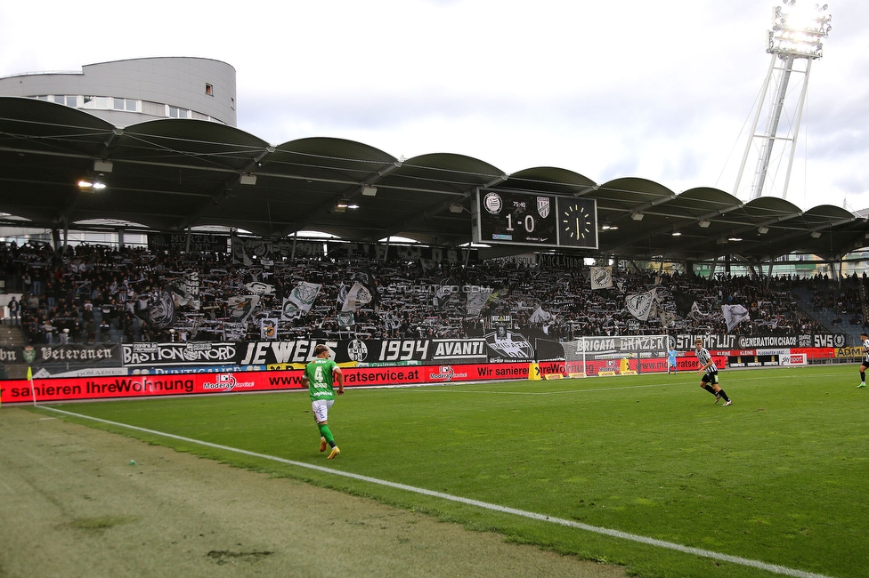 Sturm Graz - Austria Lustenau
Oesterreichische Fussball Bundesliga, 9. Runde, SK Sturm Graz - SC Austria Lustenau, Stadion Liebenau Graz, 18.09.2022. 

Foto zeigt Fans von Sturm
