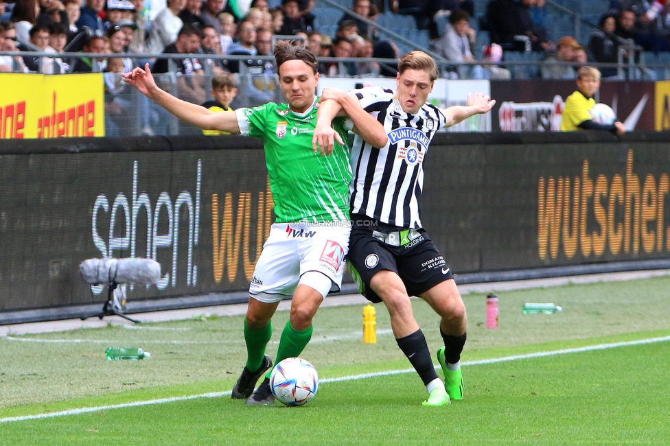 Sturm Graz - Austria Lustenau
Oesterreichische Fussball Bundesliga, 9. Runde, SK Sturm Graz - SC Austria Lustenau, Stadion Liebenau Graz, 18.09.2022. 

Foto zeigt Fans von Sturm Alexander Prass (Sturm)
