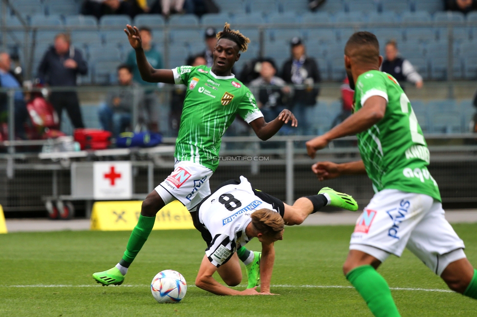 Sturm Graz - Austria Lustenau
Oesterreichische Fussball Bundesliga, 9. Runde, SK Sturm Graz - SC Austria Lustenau, Stadion Liebenau Graz, 18.09.2022. 

Foto zeigt Alexander Prass (Sturm)
