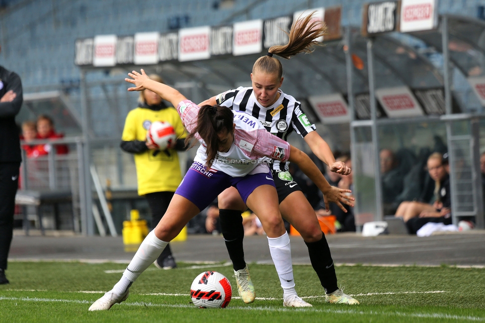 Sturm Damen - Austria Wien
OEFB Frauen Bundesliga, 4. Runde, SK Sturm Graz Damen - FK Austria Wien, Stadion Liebenau Graz, 25.09.2022. 

Foto zeigt Anna Maria Wirnsberger (Sturm Damen)
