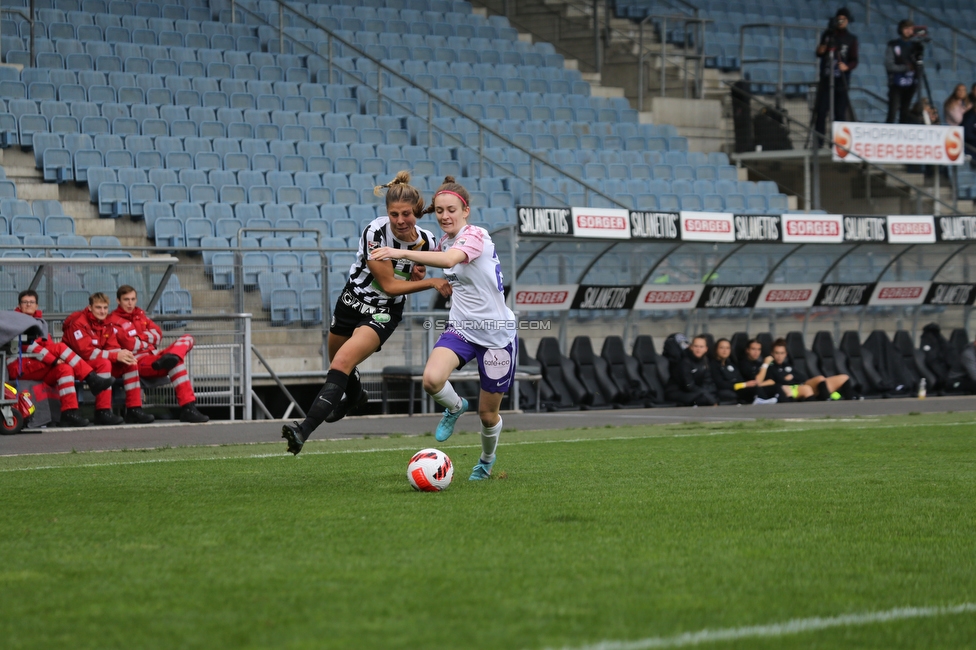 Sturm Damen - Austria Wien
OEFB Frauen Bundesliga, 4. Runde, SK Sturm Graz Damen - FK Austria Wien, Stadion Liebenau Graz, 25.09.2022. 

Foto zeigt Sophia Bertolo (Sturm Damen)
