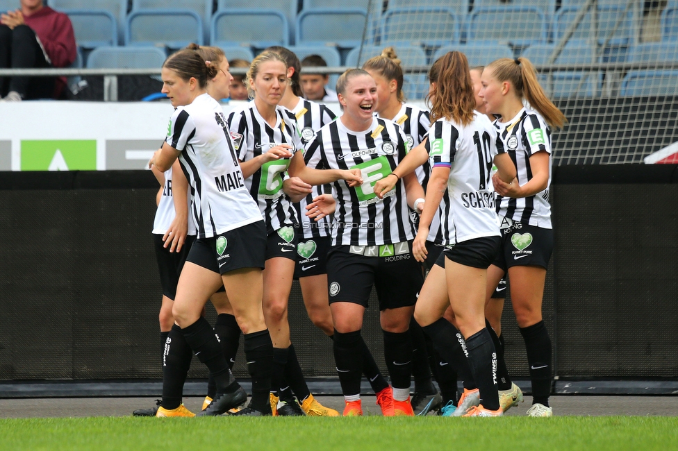 Sturm Damen - Austria Wien
OEFB Frauen Bundesliga, 4. Runde, SK Sturm Graz Damen - FK Austria Wien, Stadion Liebenau Graz, 25.09.2022. 

Foto zeigt die Mannschaft der Sturm Damen
