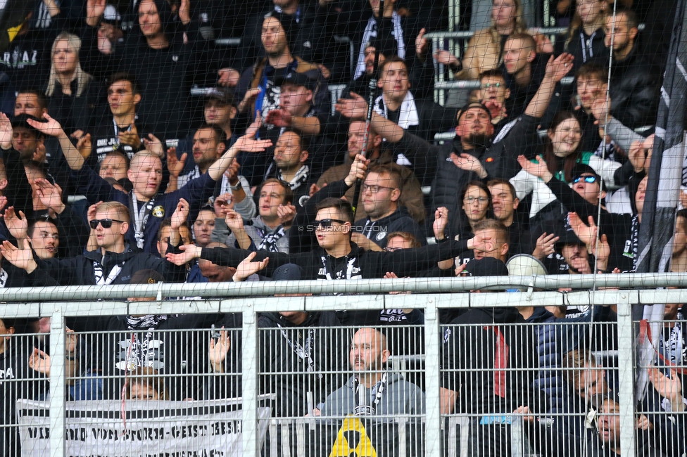 Austria Wien - Sturm Graz
Oesterreichische Fussball Bundesliga, 10. Runde, FK Austria Wien - SK Sturm Graz, Generali-Arena Wien, 02.10.2022. 

Foto zeigt Fans von Sturm
Schlüsselwörter: brigata