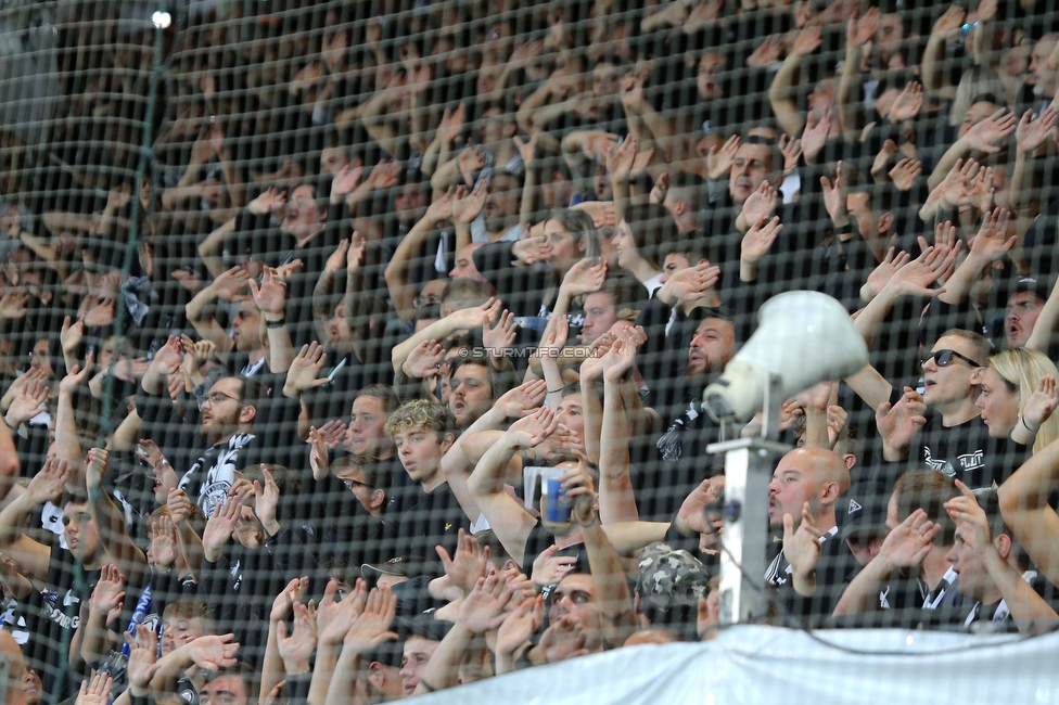 Sturm Graz - Lazio
UEFA Europa League Gruppenphase 3. Spieltag, SK Sturm Graz - SS Lazio, Stadion Liebenau Graz, 06.10.2022. 

Foto zeigt Fans von Sturm
