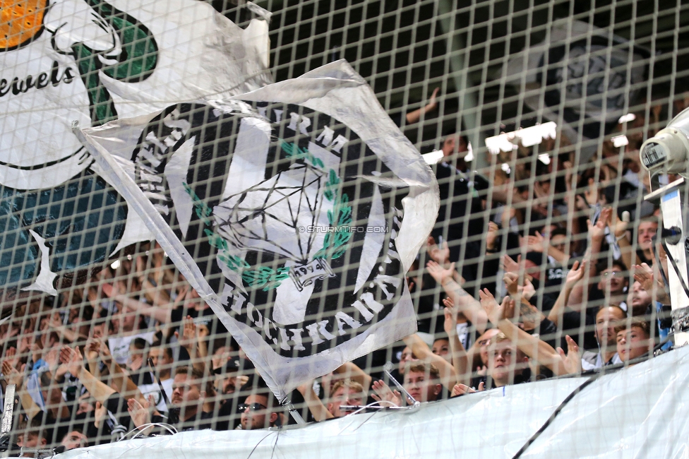 Sturm Graz - Lazio
UEFA Europa League Gruppenphase 3. Spieltag, SK Sturm Graz - SS Lazio, Stadion Liebenau Graz, 06.10.2022. 

Foto zeigt Fans von Sturm
