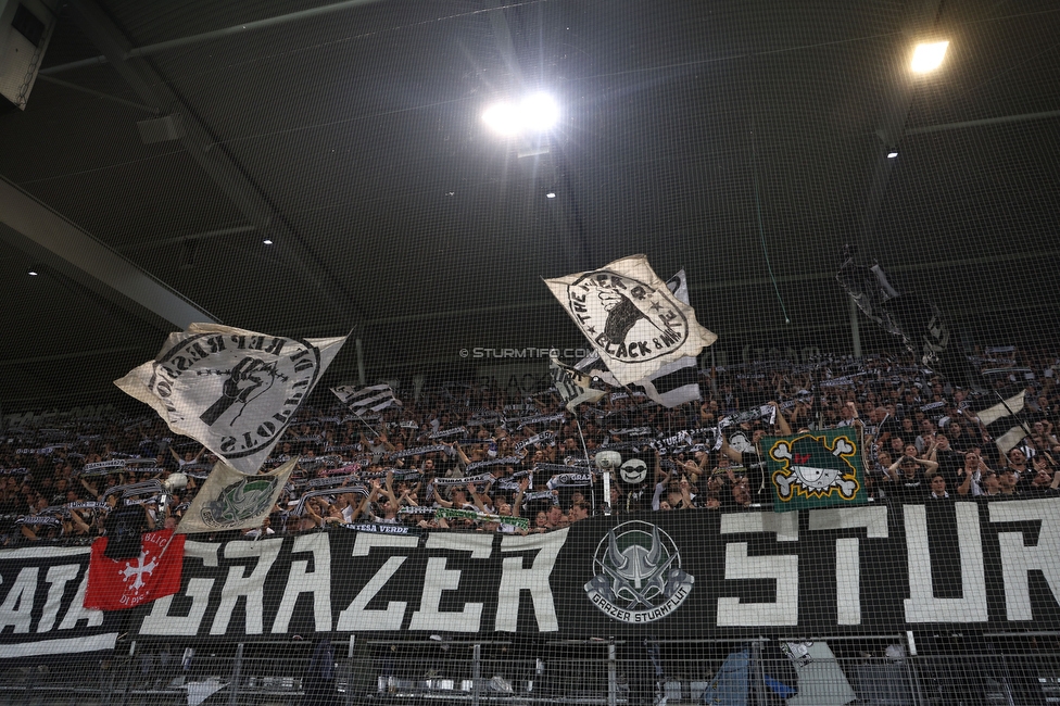 Sturm Graz - Lazio
UEFA Europa League Gruppenphase 3. Spieltag, SK Sturm Graz - SS Lazio, Stadion Liebenau Graz, 06.10.2022. 

Foto zeigt Fans von Sturm
Schlüsselwörter: sturmflut